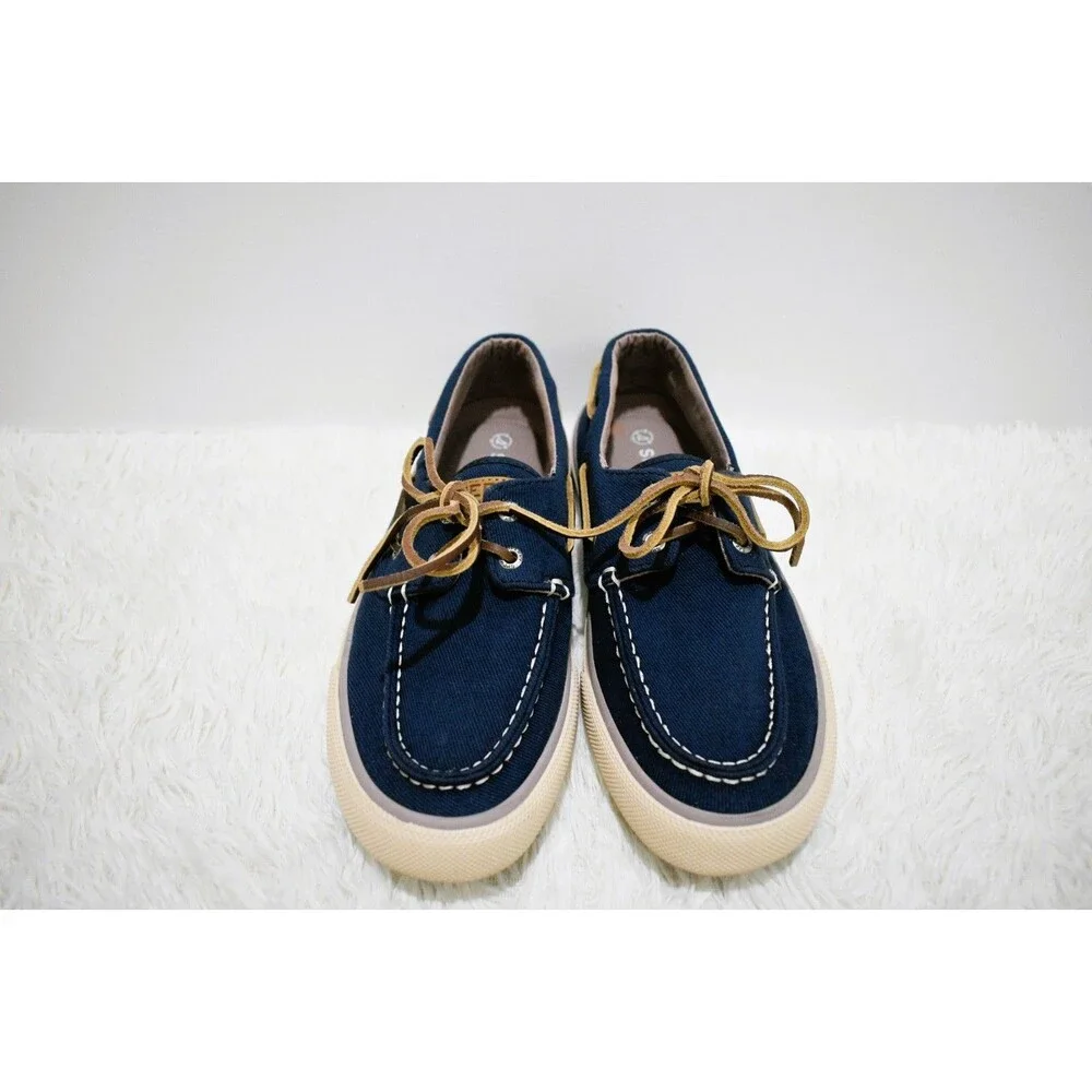 Sperry Bahama II Canvas Nautical Unisex Boat Shoe STS25537 - Men's 7.5 M